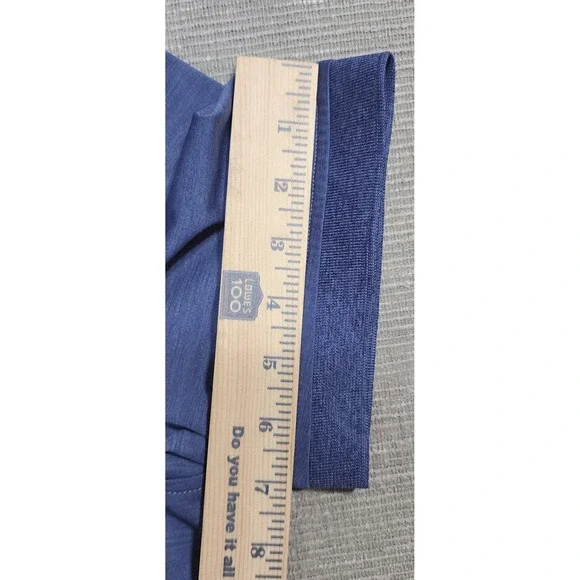 Nautica Mens XL Blue Heathered Wicking Performance Short Sleeve Polo Shirt - Picture 5 of 12